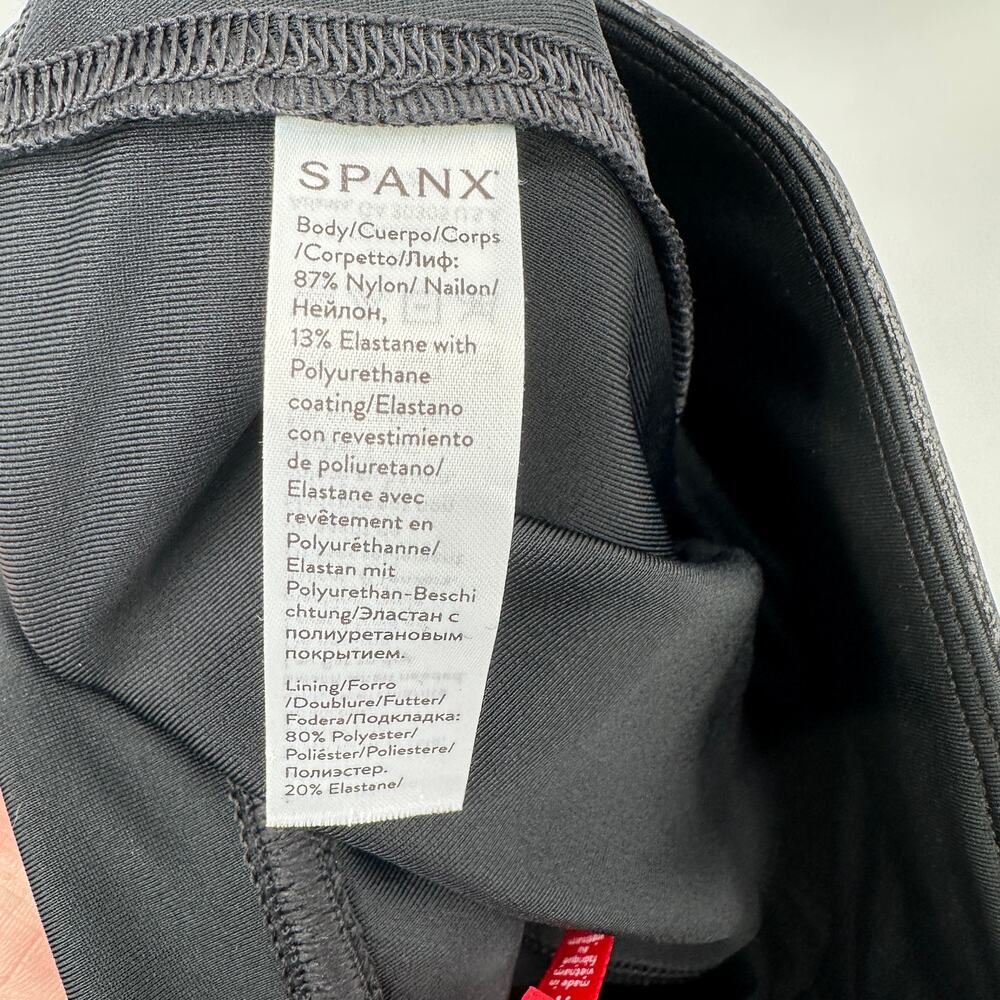 SPANX NWT Faux Leather Moto Leggings in Very Black // XS - Picture 11 of 14